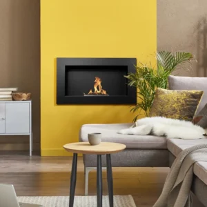 Biopejse til vægophæng 650x400x120mm sort mat struktur.