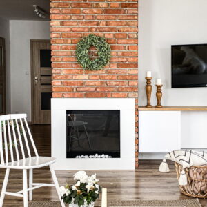 Fritstående biopejse Kamin