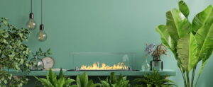 Biopejs til indbygning i bordplade 645x 194x 60 mm sort mat med glas. - Billede 3