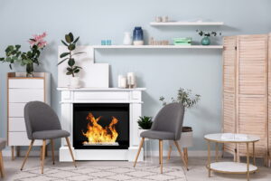 Fritstående biopejse Kamin - Billede 2