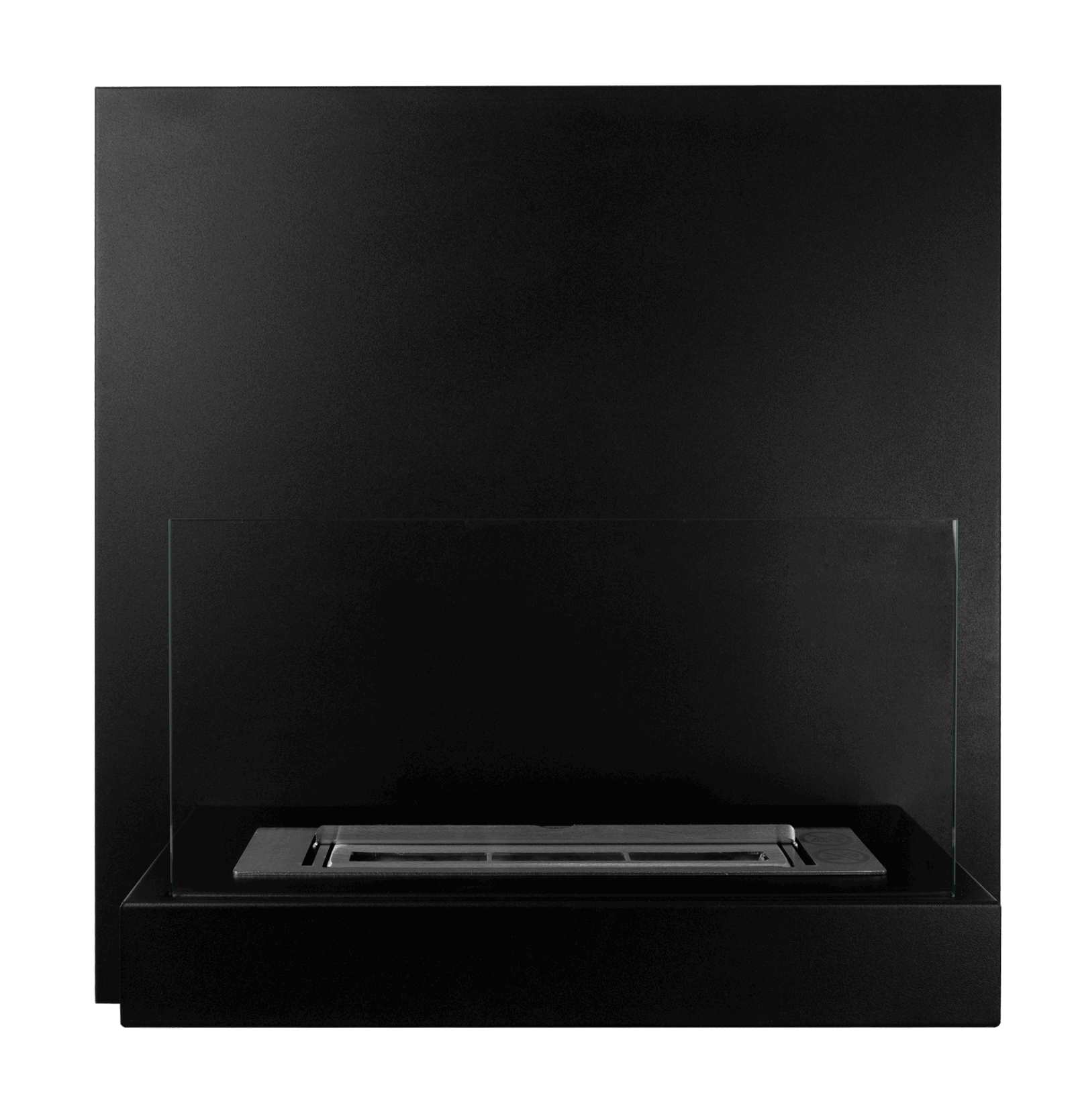 Biopejse til vægophæng, med glas. Moderne design, i sort mat.  450x470x165mm - Billede 5