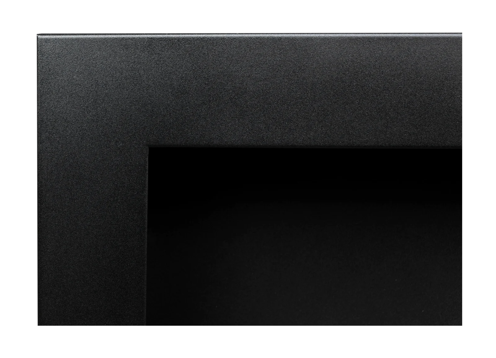 Biopejse til vægophæng, Slank sort mat struktur med glas. 900x400x120mm - Billede 5