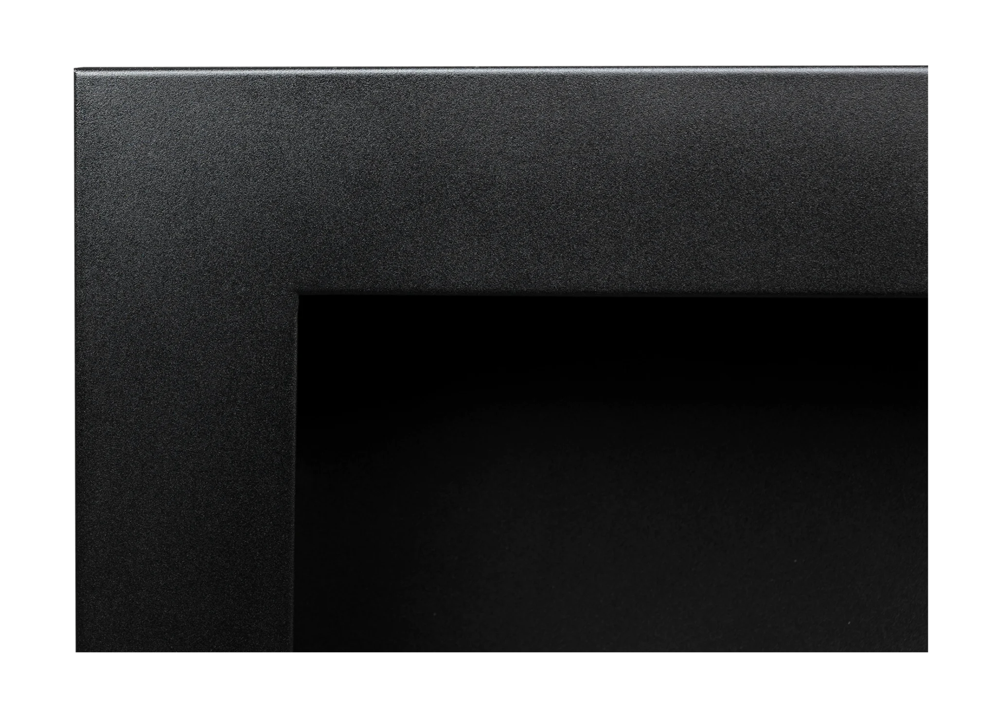 Biopejse til vægophæng, Slank sort mat struktur med glas. 900x400x120mm - Billede 5