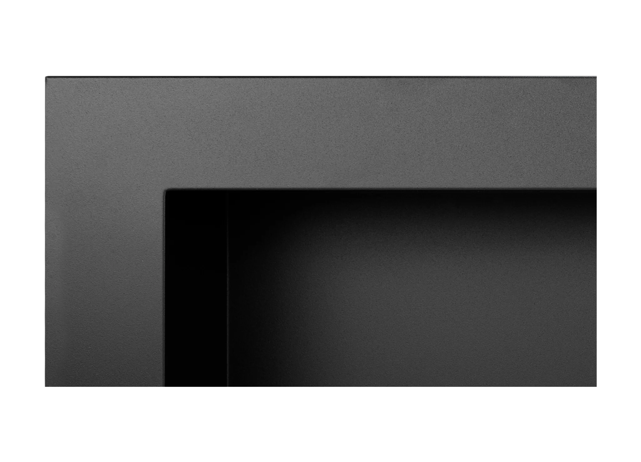 Biopejse til vægophæng, stor. med sort mat struktur. 900x400x120 - Billede 4