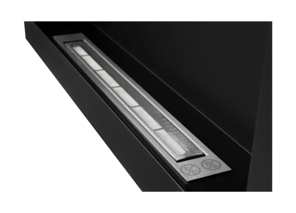 Biopejse til vægophæng 900x400x120 mm sort mat struktur - Image 5