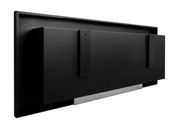 Biopejse til vægophæng 900x400x120 mm sort mat struktur - Image 7