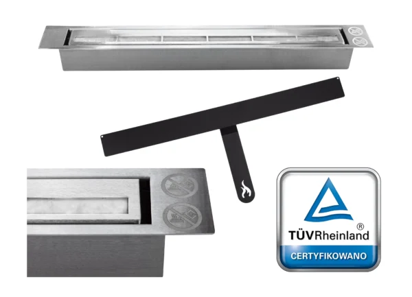 Biopejse til vægophæng 900x400x120 mm sort mat struktur - Image 8
