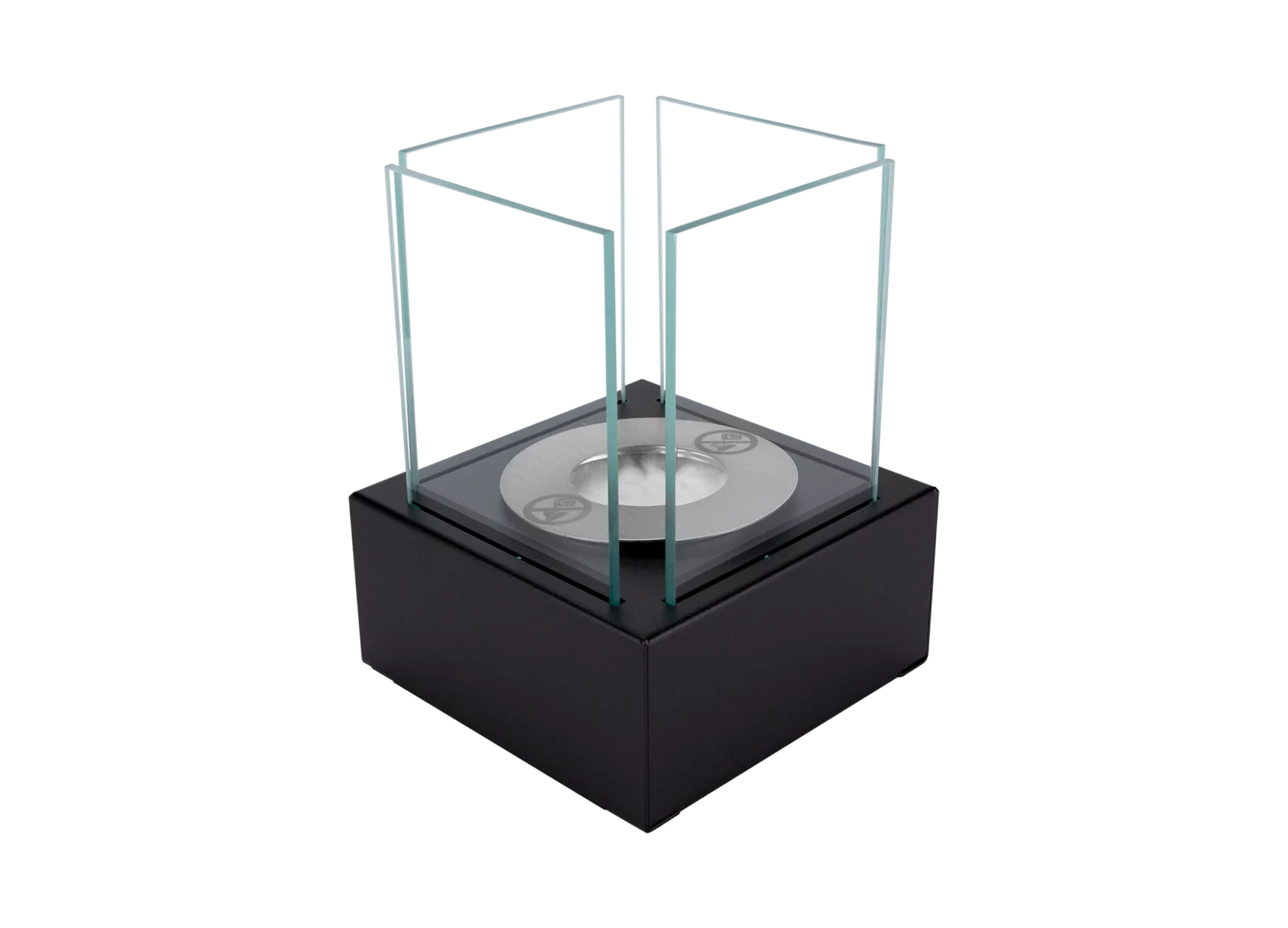 Bord-model. Fritstående biopejse 130 X 130 mm sort mat med struktur - Billede 5