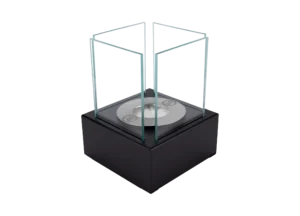 Bord-model. Fritstående biopejse 130 X 130 mm sort mat med struktur - Billede 5