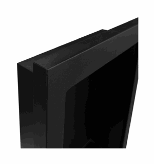Biopejse til vægophæng 610x390x120mm VERTICAL sort mat struktur. - Billede 4
