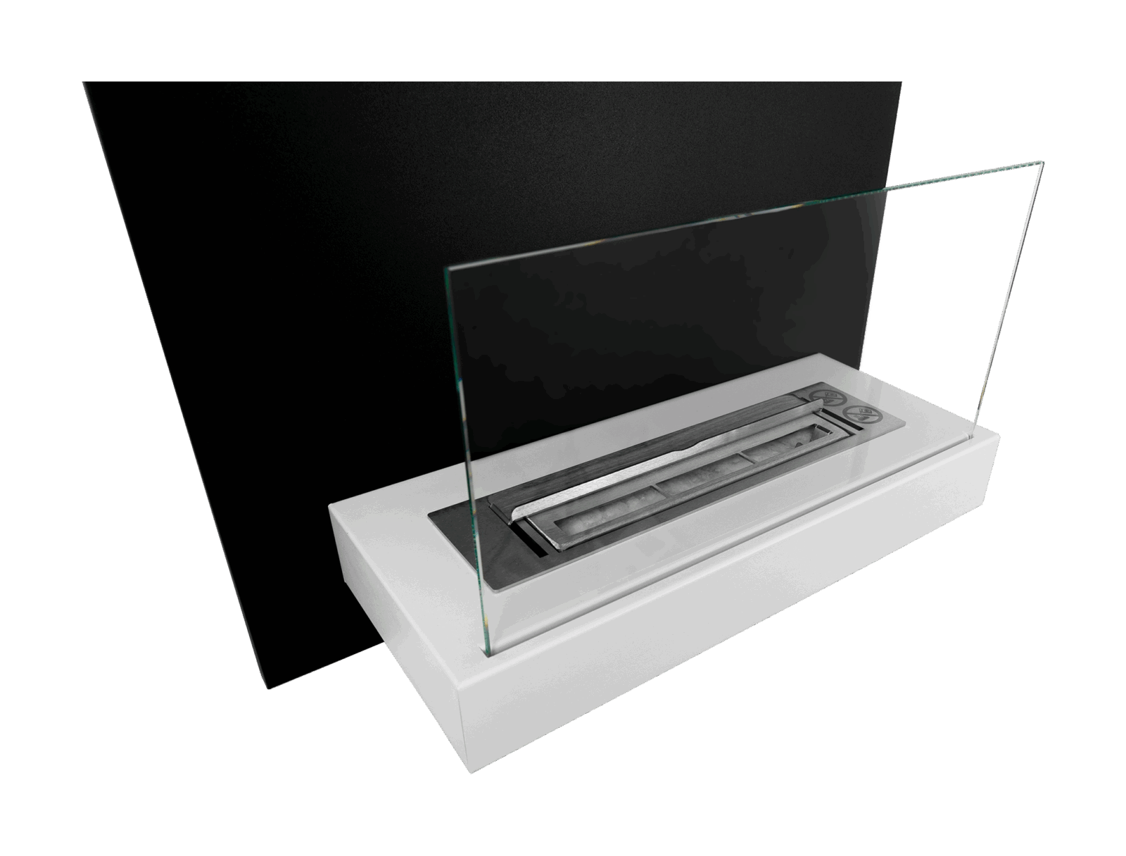 Biopejse til vægophæng, flot design. Plade sort og hvid. 450x470x165mm - Billede 3
