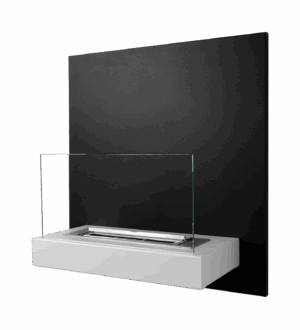 Biopejse til vægophæng, flot design. Plade sort og hvid. 450x470x165mm - Billede 4