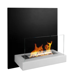 Biopejse til vægophæng, flot design. Plade sort og hvid. 450x470x165mm