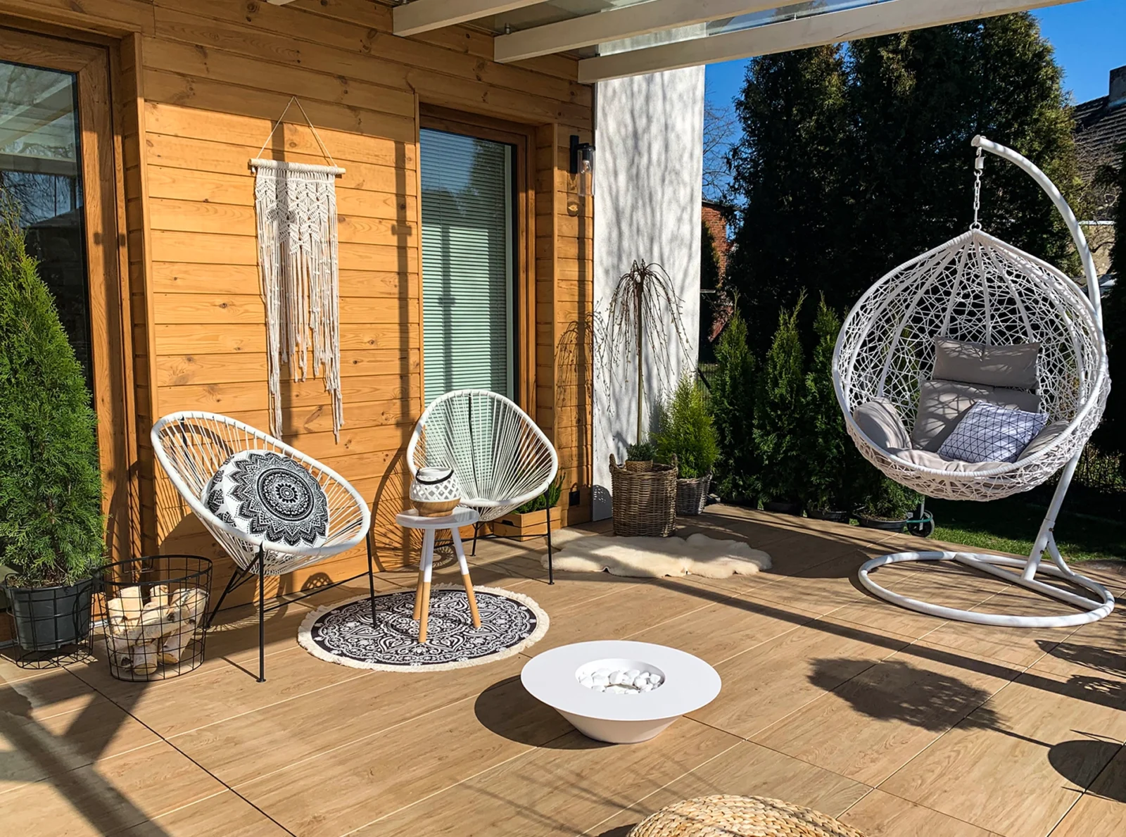 Gulvmodel - Fritstående biopejse Ø 600mm hvid mat - Billede 12