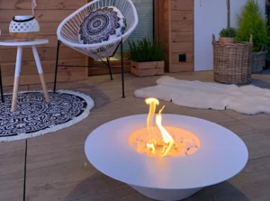 Gulvmodel - Fritstående biopejse Ø 600mm hvid mat - Billede 14