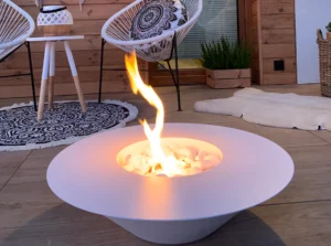 Gulvmodel - Fritstående biopejse Ø 600mm hvid mat