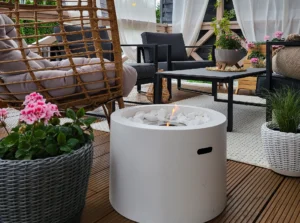 Gulvmodel - fritstående biopejse, Ø 475 mm hvid mat - Billede 7