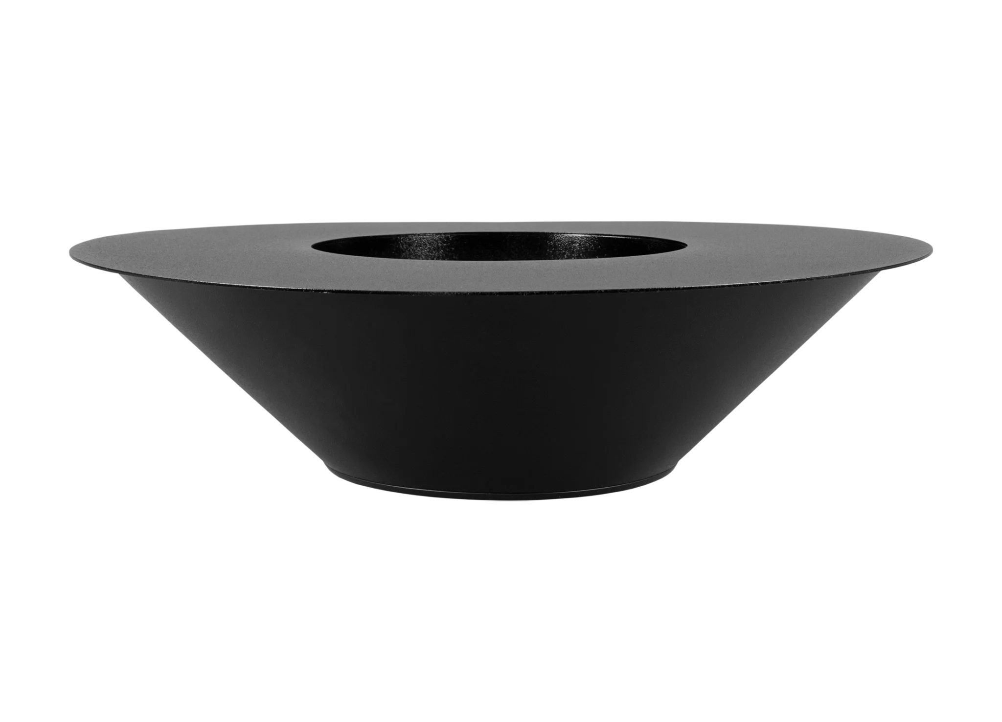 Gulvmodel - Fritstående biopejse Ø 600 mm sort mat - Billede 4