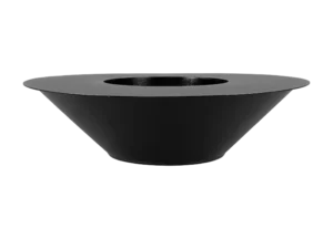 Gulvmodel - Fritstående biopejse Ø 600 mm sort mat - Billede 4