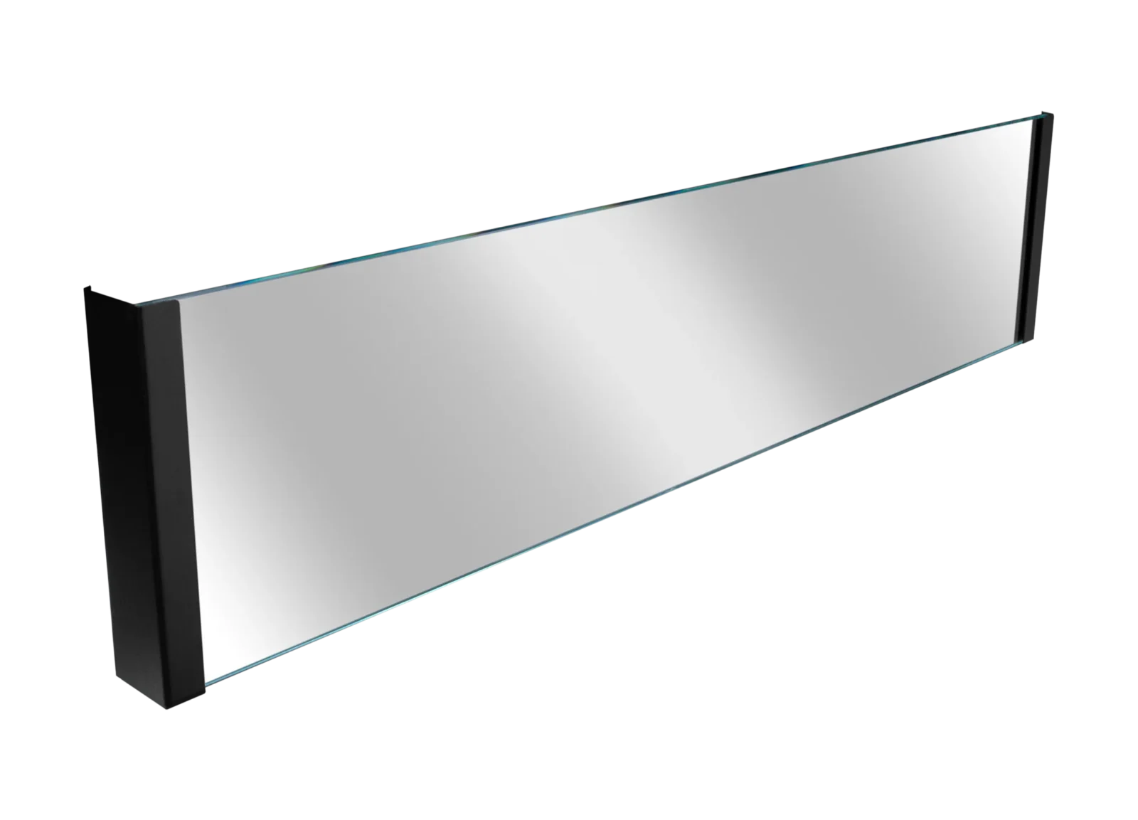 Glas 650mm + håndtag farve sort mat