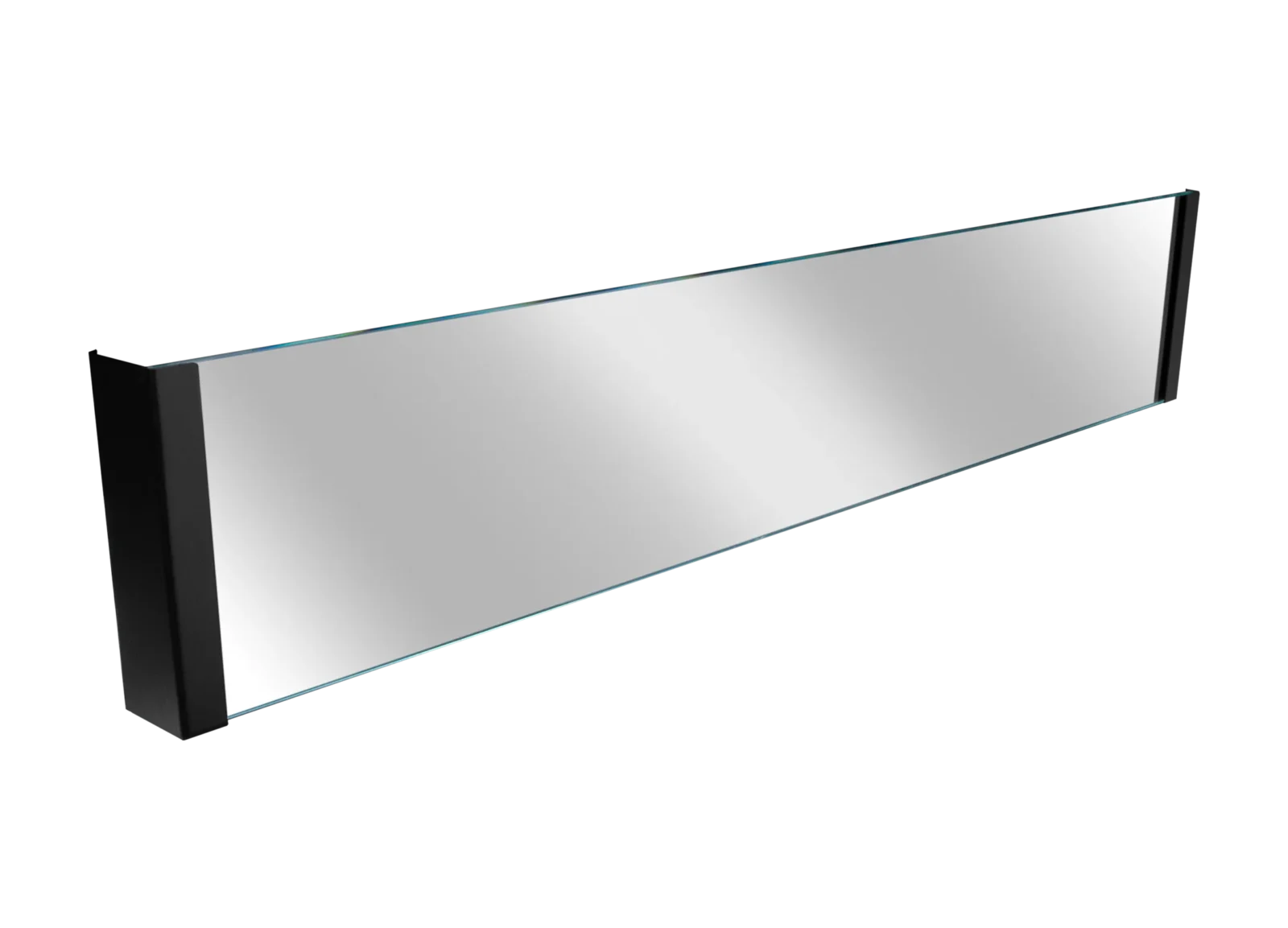 Glas 900mm + håndtag farve sort mat
