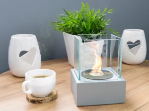 Glas sæt med 4 stk.til Fritstående biopejse Smart hygge - Billede 2