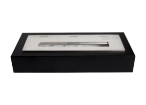 Fritstående biopejse Fri Box uden glas Rustfri sort mat - Billede 3
