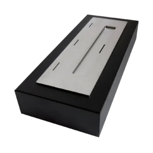 Fritstående biopejse Fri Box uden glas Rustfri sort mat - Billede 5