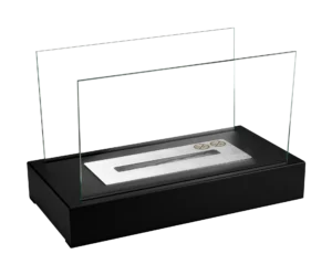 Bord-Model biopejse Box med glas sort mat