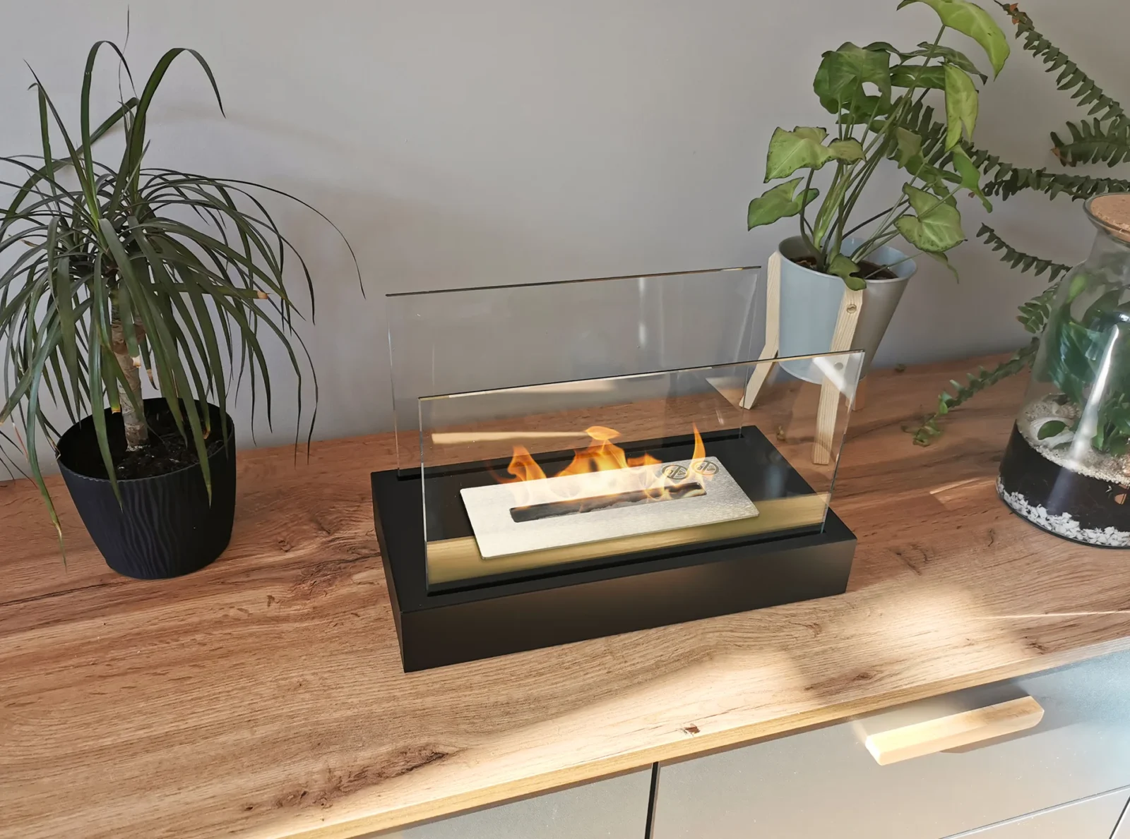 Bord-Model biopejse Box med glas sort mat - Billede 12