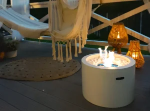Gulvmodel - fritstående biopejse, Ø 475 mm hvid mat - Billede 2