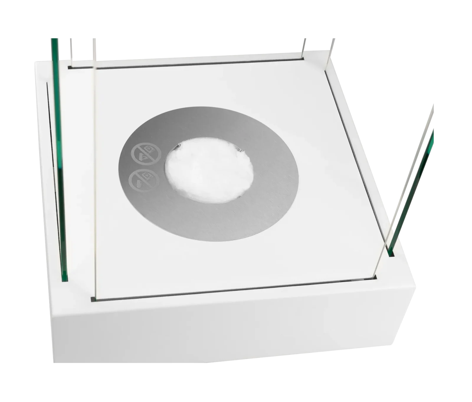 Bord-model, Fritstående biopejse 260 X 260 mm hvid mat - Billede 8