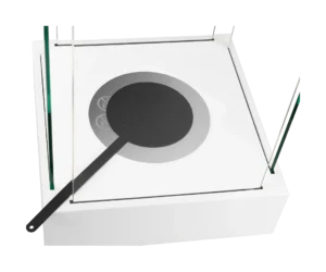 Flot bord-model, Fritstående biopejse hvid mat - Billede 9