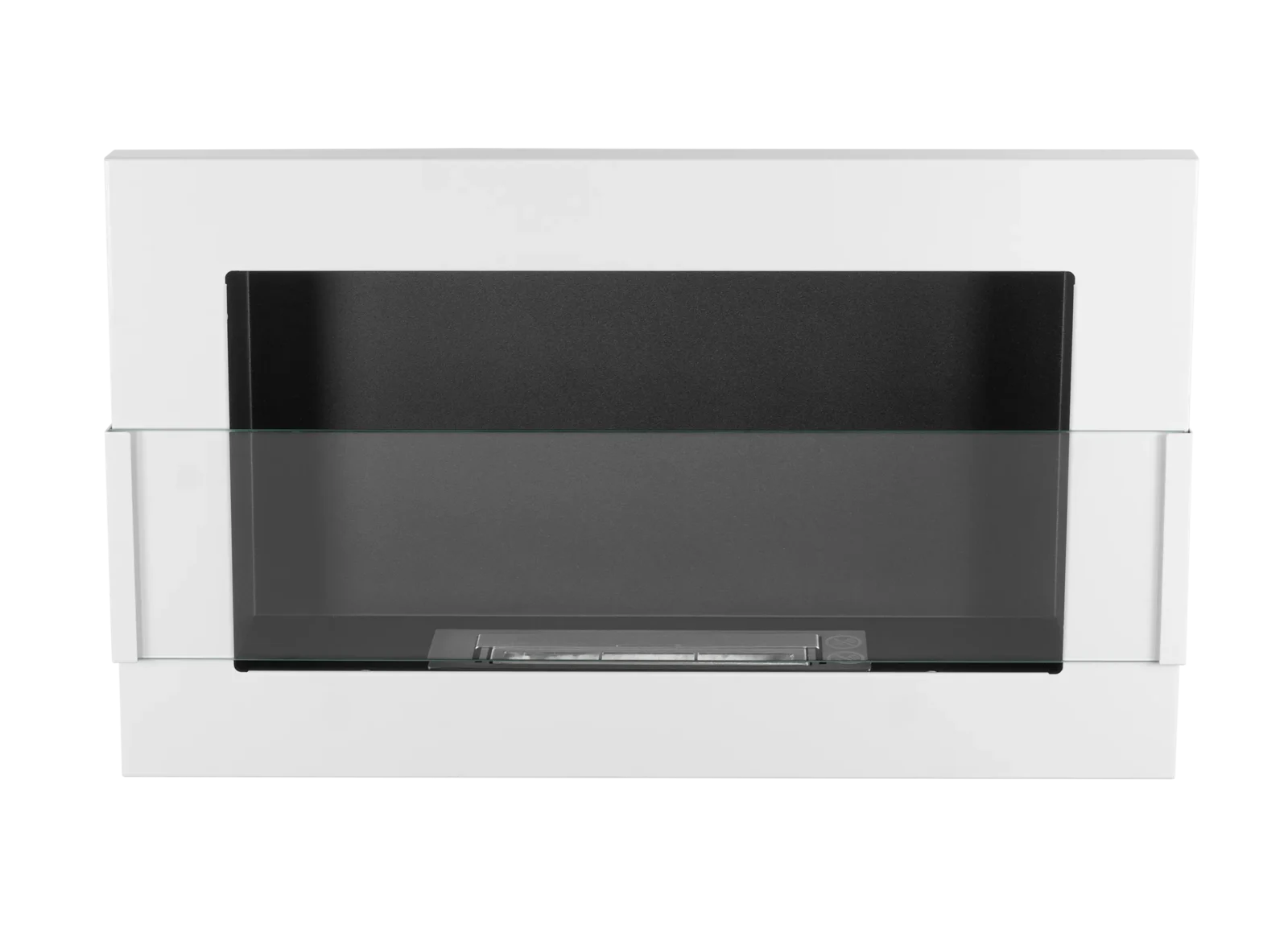 Biopejse til vægophæng 650x400x120mm med glas hvidglans - Billede 3