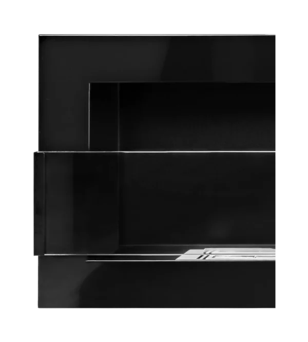 Biokominek wiszący z szybą 1200x400 czarny połysk - Image 5