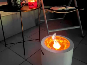 Gulvmodel - Fritstående biopejse Ø 290 mm hvid mat - Billede 9