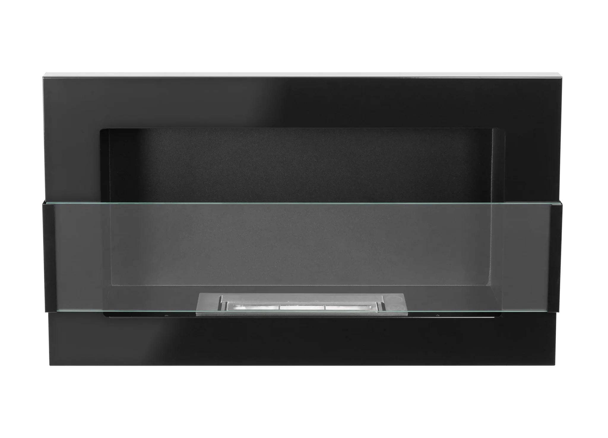 Biopejse til vægophæng 650x400x120mm med glas sort glans - Billede 3