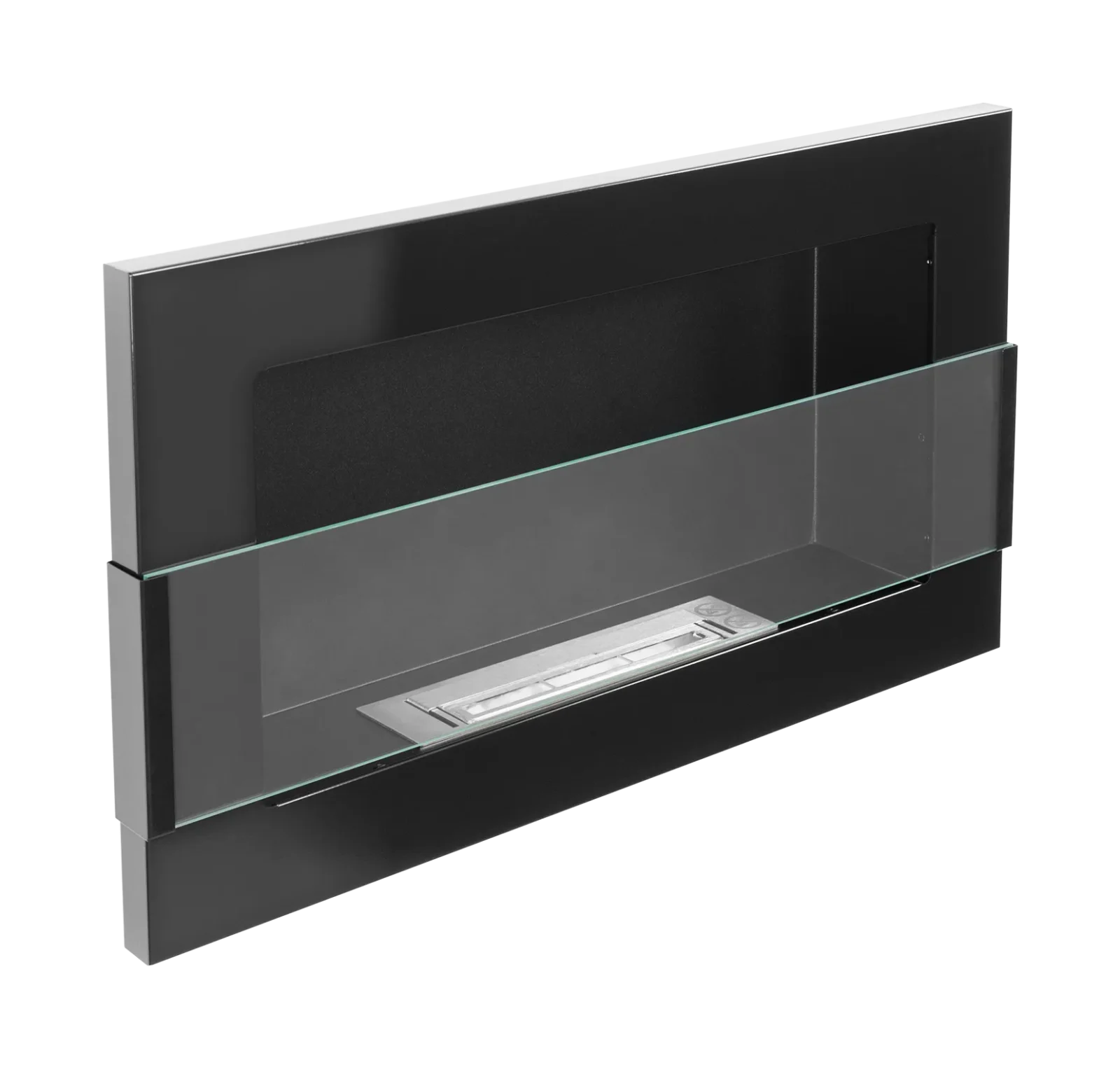 Biopejse til vægophæng 650x400x120mm med glas sort glans - Billede 7