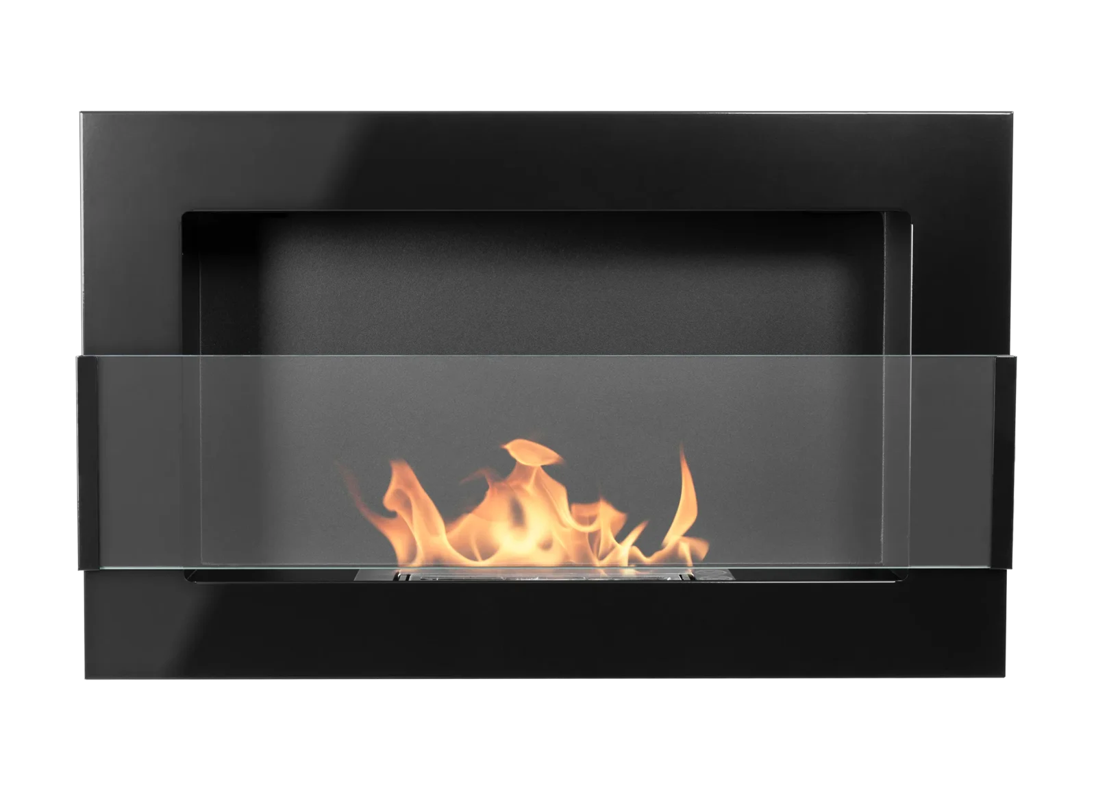 Biopejse til vægophæng 650x400x120mm med glas sort glans - Billede 8