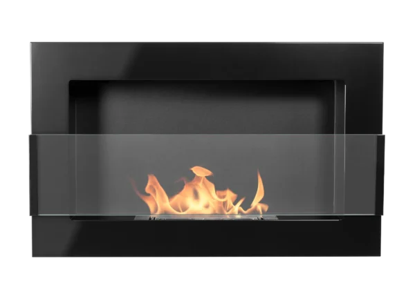 Biopejse til vægophæng 650x400x120mm med glas sort glans - Image 8