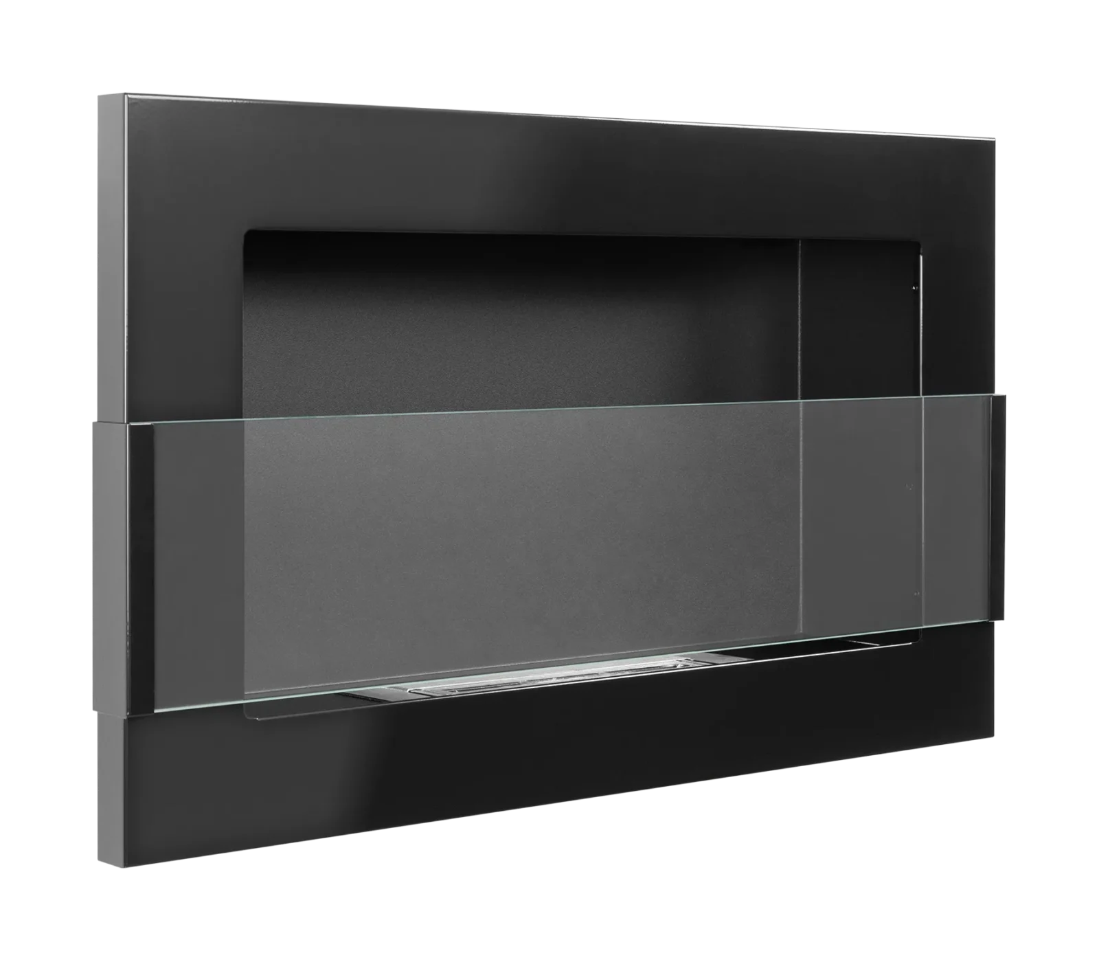 Biopejse til vægophæng 650x400x120mm med glas sort glans - Billede 10