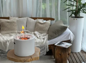 Gulvmodel - Fritstående biopejse Ø 290 mm hvid mat - Billede 2