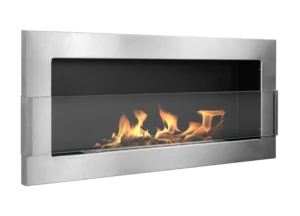 Biopejse til vægophæng 900x400x120mm med glas Rustfri - Billede 2