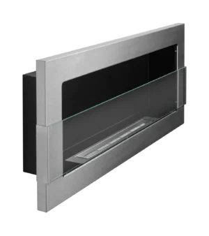 Biopejse til vægophæng 900x400x120mm med glas Rustfri - Billede 4