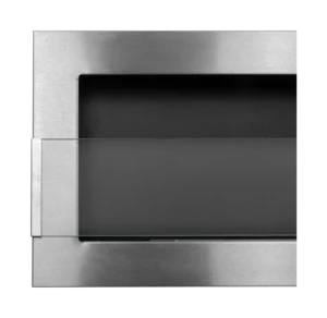 Biopejse til vægophæng 900x400x120mm med glas Rustfri - Billede 7