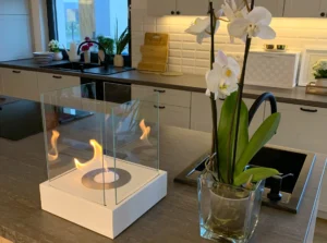 Flot bord-model, Fritstående biopejse hvid mat - Billede 12