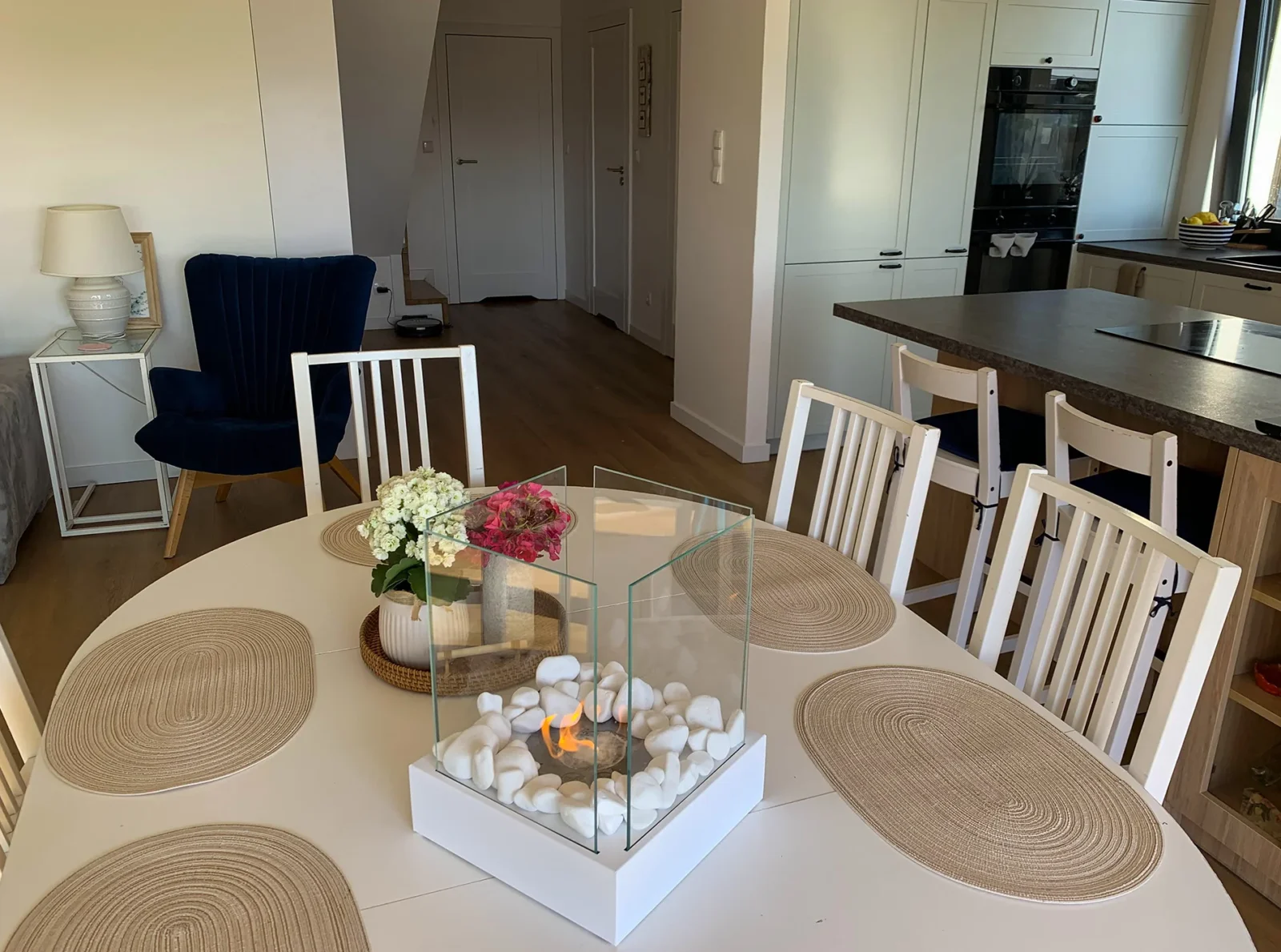 Bord-model, Fritstående biopejse 260 X 260 mm hvid mat - Billede 14