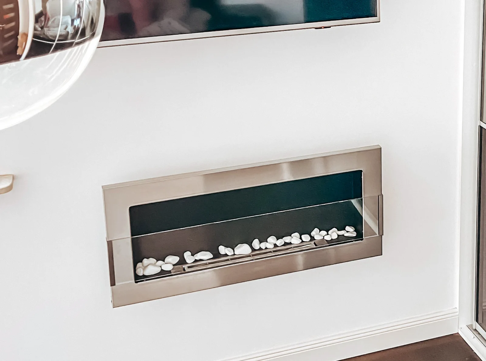 Biopejse til vægophæng 900x400x120mm med glas Rustfri - Billede 9