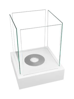 Gulvmodel - Fritstående biopejse 400x400 mm hvid mat - Billede 5