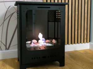 Fritstående biopejse sort mat med glas. - Billede 14